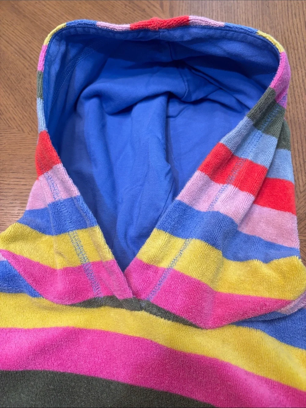 Mini Boden Hooded Kids Swim Coverup in Pink, Blue, Yellow, Red, Green